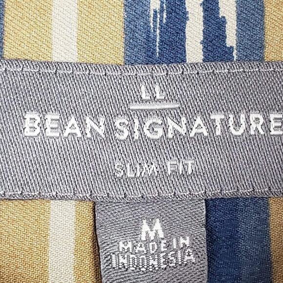 LL Bean Shirt Mens Medium Southwestern Slim Western LS Button Up Rodeo - Picture 5 of 7